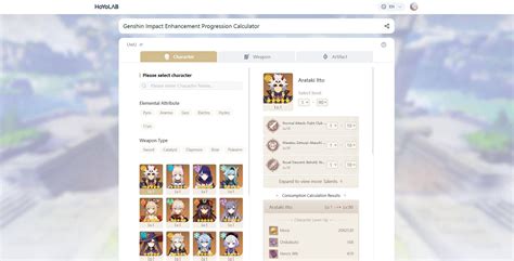 Enhancement Progression Calculator Available Today Genshin .